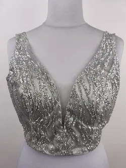 Ballkleid 2-teilig, silber, Eva & Lola, Gr. L - Bild 1