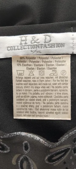 H&D Schwarze Damenbluse Sonstige Bestickt X-XL | Eleganter Auftritt - Bild 9