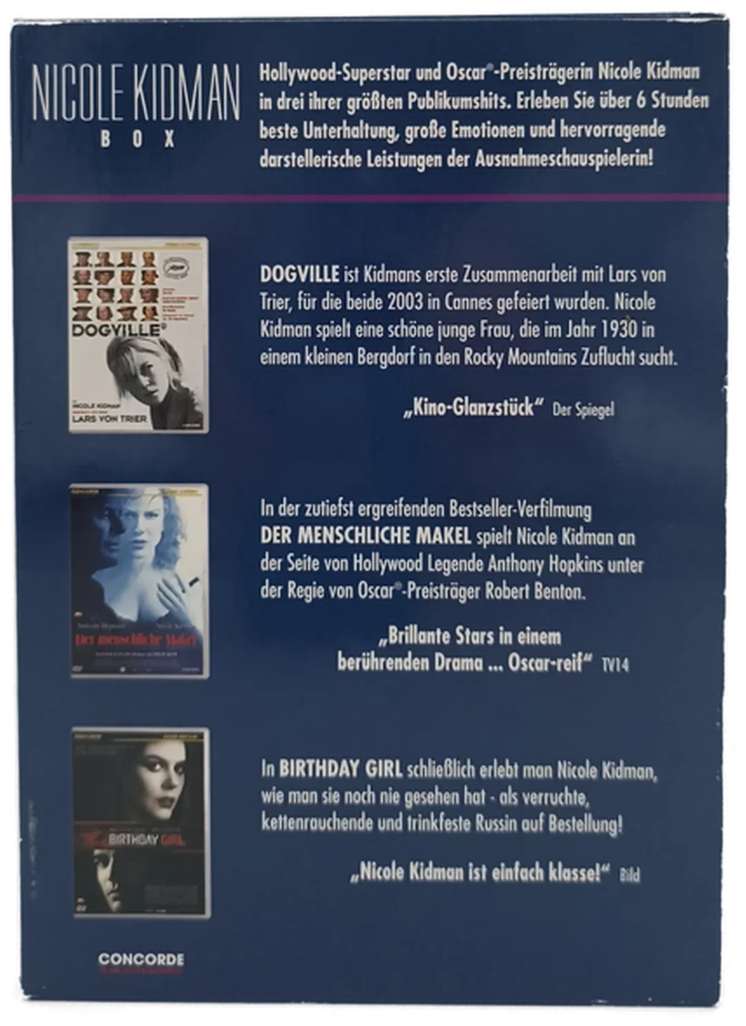 DVD "Nicole Kidman Box Dogville / Der menschliche Makel / Birthday Girl" – Bild 4