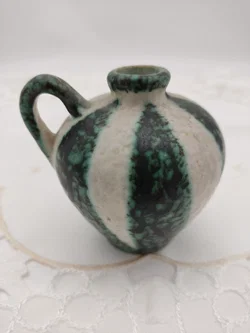 Vintage-Henkelkrug von Ruscha mit ikonischem "Zebra" Dekor, Höhe 7,5cm – Vorschau 2