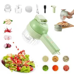 Food Chopper – Elektrischer Handmixer/Handzerkleinerer – Set mit Aufsätzen – Mintgrün - Bild 2