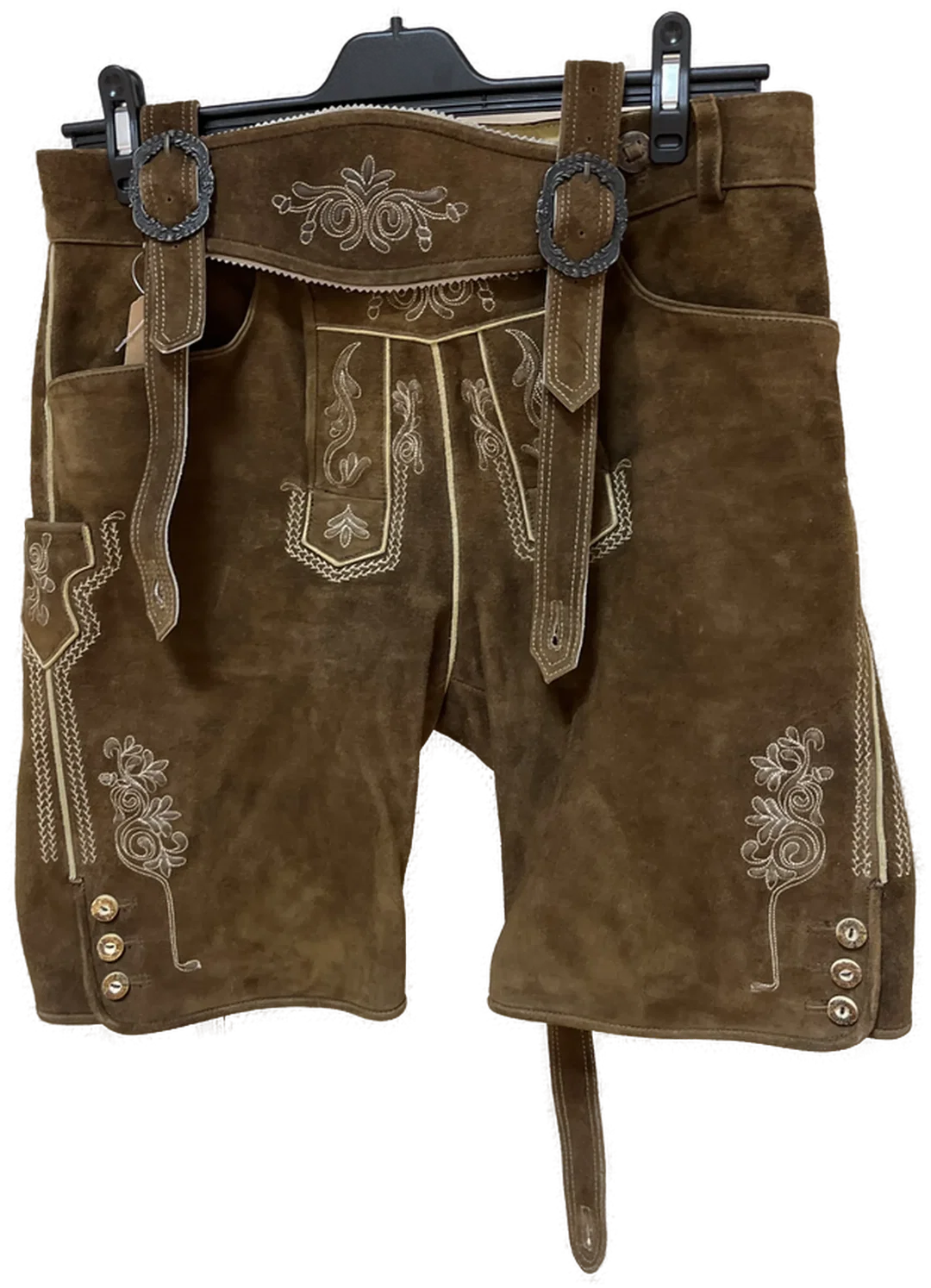 Traditionelle SPIETH & WENSKY Herren Trachtenlederhose - Größe 50 - Antik Wildbock - Neu – Bild 1