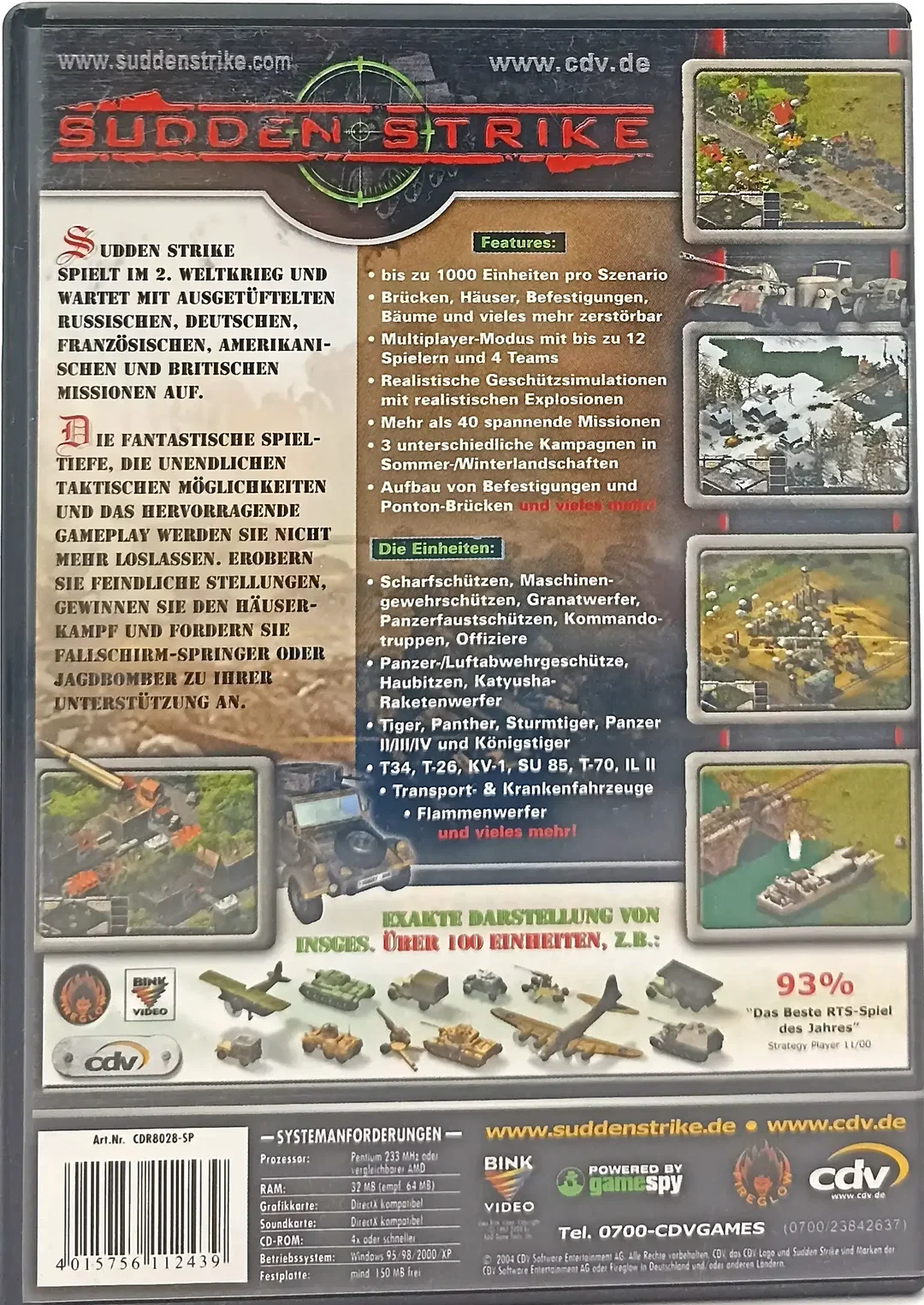PC CD-ROM "Sudden Strike"  – Bild 2