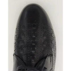 Ornig Damenschuhe aus Leder mit kleinem Absatz schwarz - Gr. UK 7, EUR 40 - Bild 3