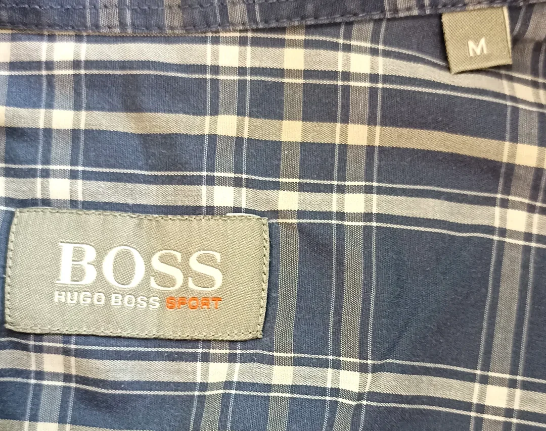 Hugo Boss Herrenhemd blau/weiß Gr. M – Bild 3