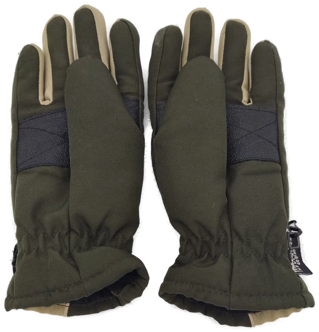 Handschuhe "ActiveGear", mit Klettverschluß, hellgrün/grün mit Stickerei, Größe 7/M – Bild 2