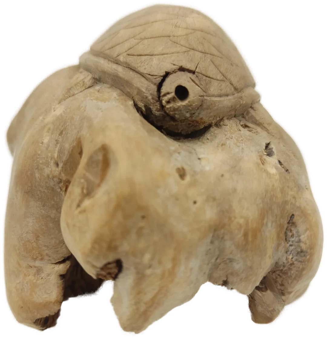 Schildkrötenfigur aus Wurzelholz | Handgeschnizte Glücksbringer – Bild 4