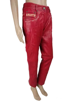 K&K Kaiserjäger Damen Lederhose, rot - Gr. L - Bild 2