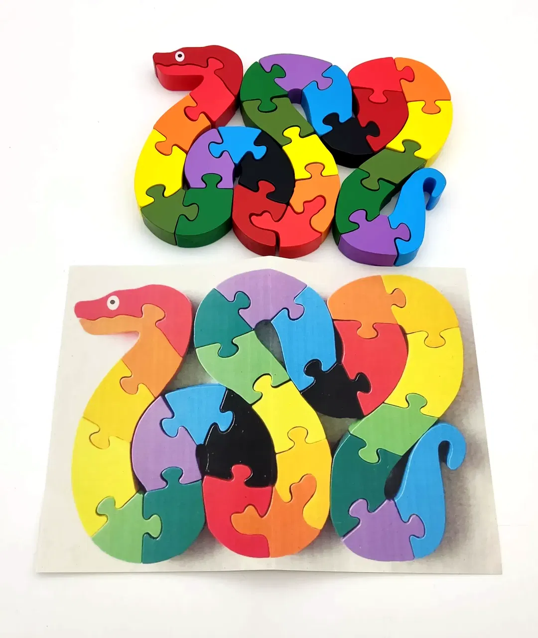 Holzpuzzle Schlange - Bild 1