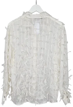 ZARA Damen Bluse, weiß - Gr. M  - Bild 2
