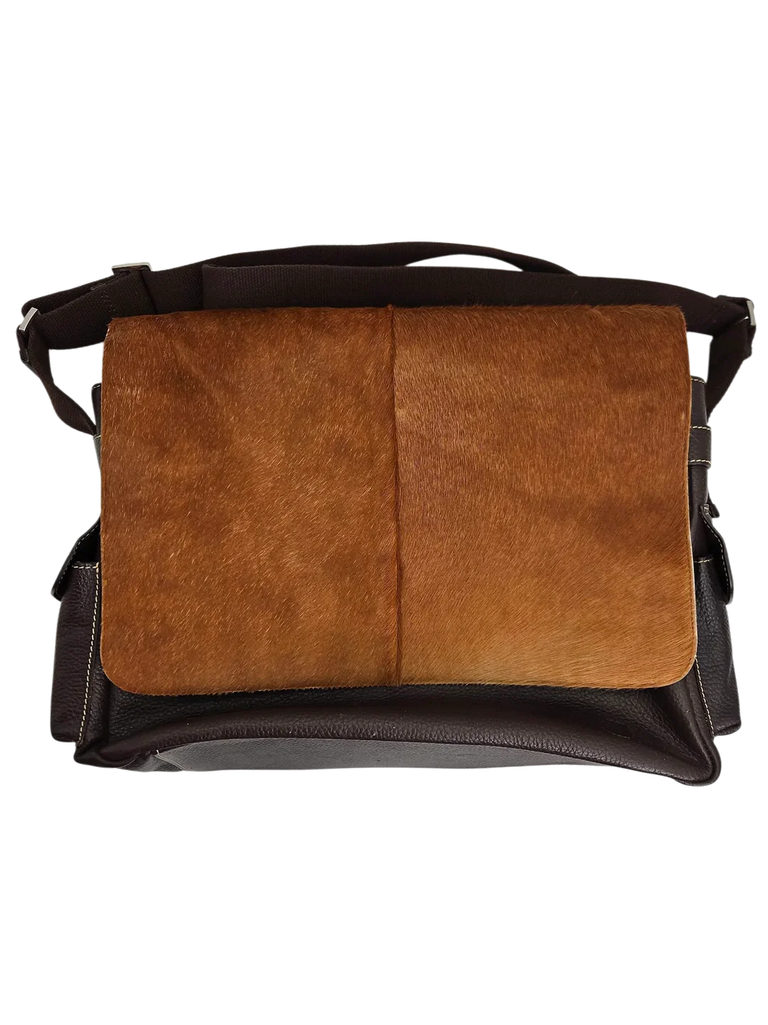 Pack Easy Umhängetasche leder, braun – Bild 3