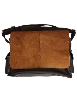 Pack Easy Umhängetasche leder, braun - Bild 3