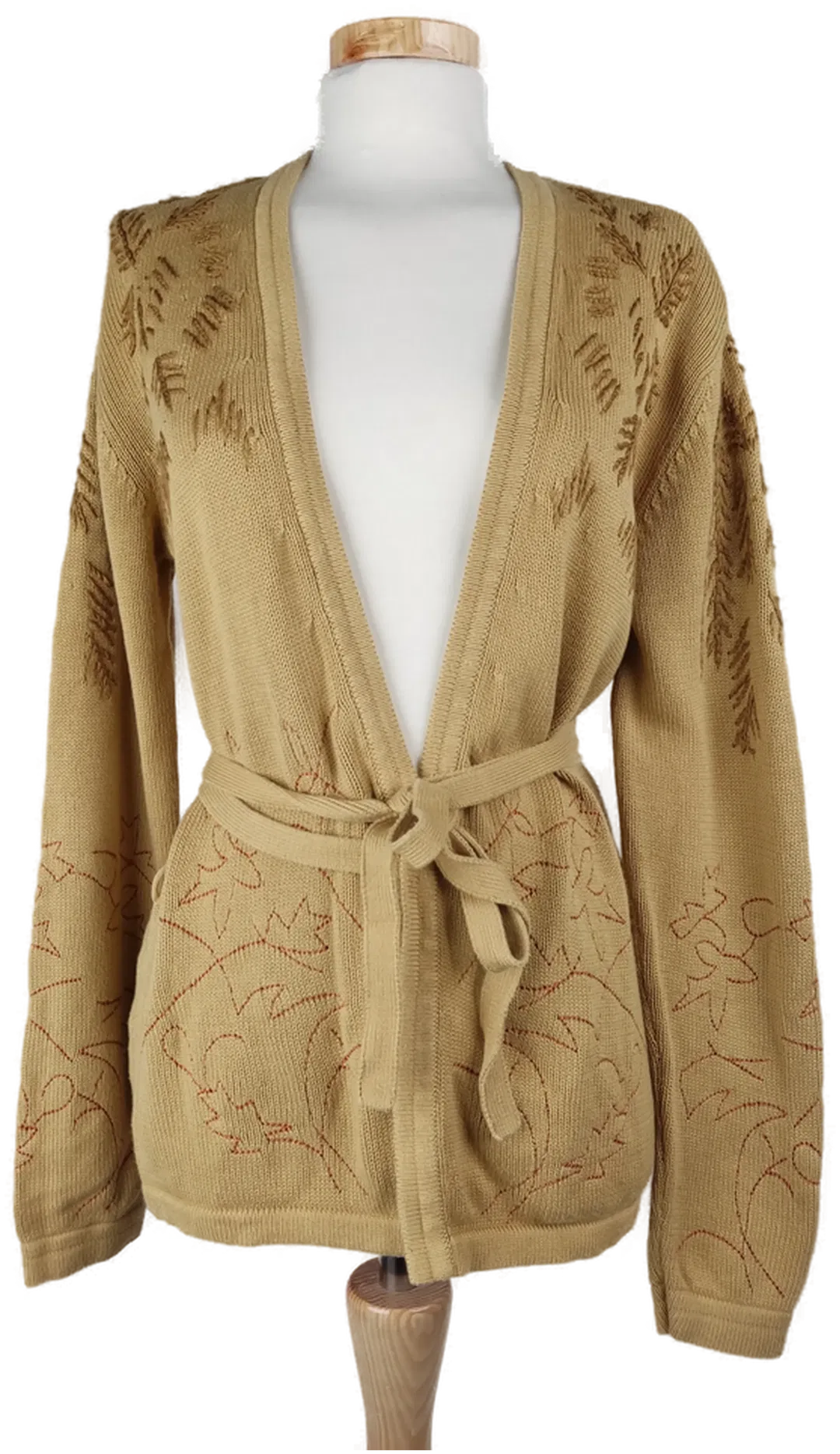 Jones Damen Wickelweste cappucinofarben mit Stickerei - Gr. 44/XXL - Bild 4