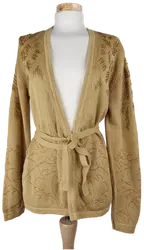 Jones Damen Wickelweste cappucinofarben mit Stickerei - Gr. 44/XXL - Bild 1