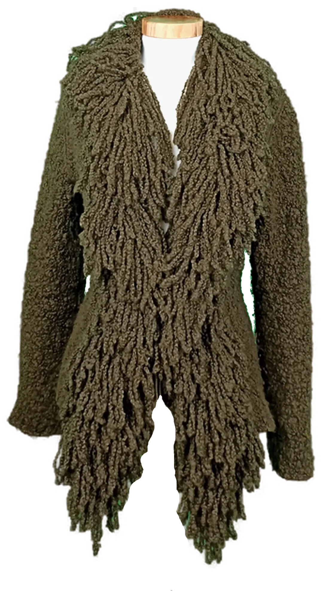 Marc Cain Vintage Strickjacke olivgrün Gr. M – Bild 1