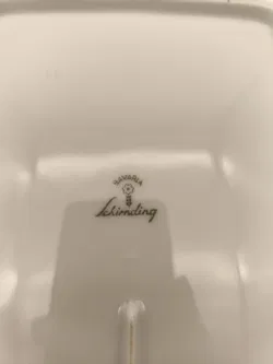 Servierplatte mit Goldrand, Schirnding, Vintage - Bild 2