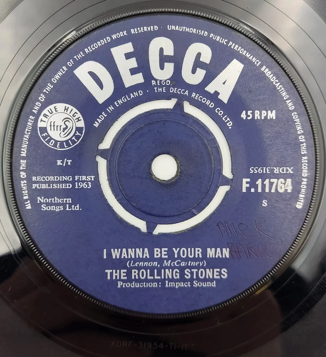 Single Vinyl The Rolling Stones "Stones / I Wanna Be Your Man" – Bild 3