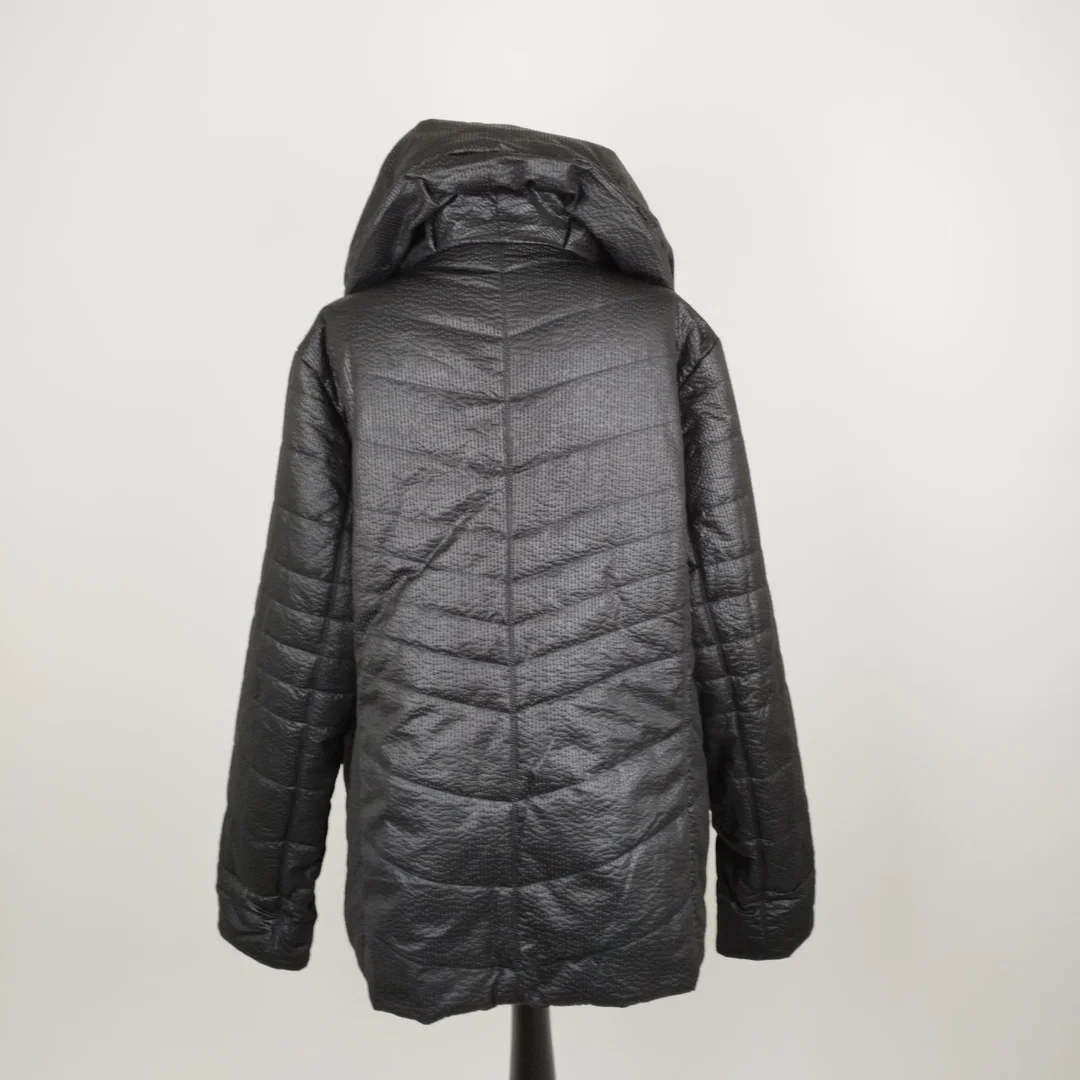 Alba Moda, Steppmantel mit weitem Stehkragen, schwarz, Gr. 46 – Bild 2