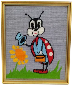 Stickbild Käfer - Retro Deko  - Bild 1