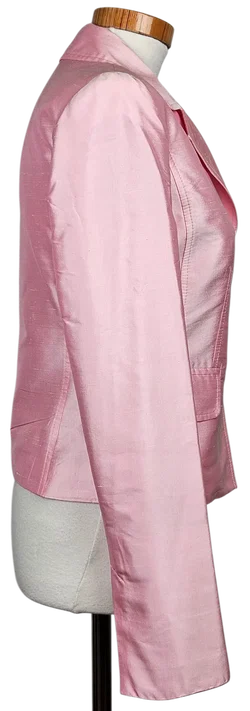 AMRANY Fashion Damen Seidenblazer, rose - Gr. S - Bild 2