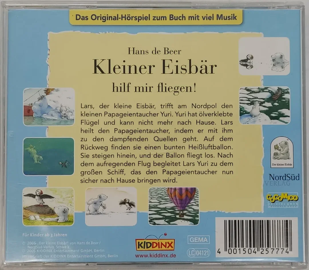 CD Hans de Beer - Kleiner Eisbär hilf mir fliegen!, Hörspiel – Bild 2