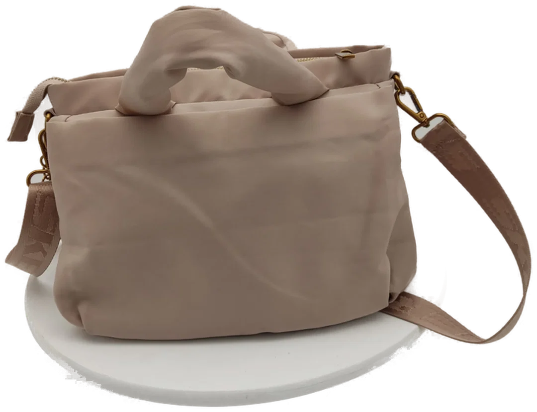 Skechers Schultertasche Kunstleder Beige | Neuwertig – Bild 2