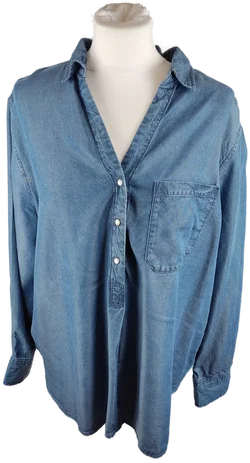 Denim-Bluse s.Oliver Gr. 44 Lyocell | Zeitloser Chic