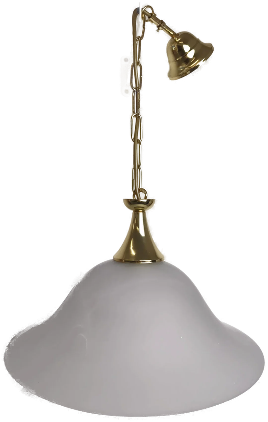 Deckenleuchte Messing/Glasschirm - Bild 1