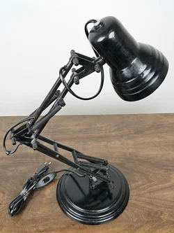 Vintage Tischlampe, schwarz - Bild 3