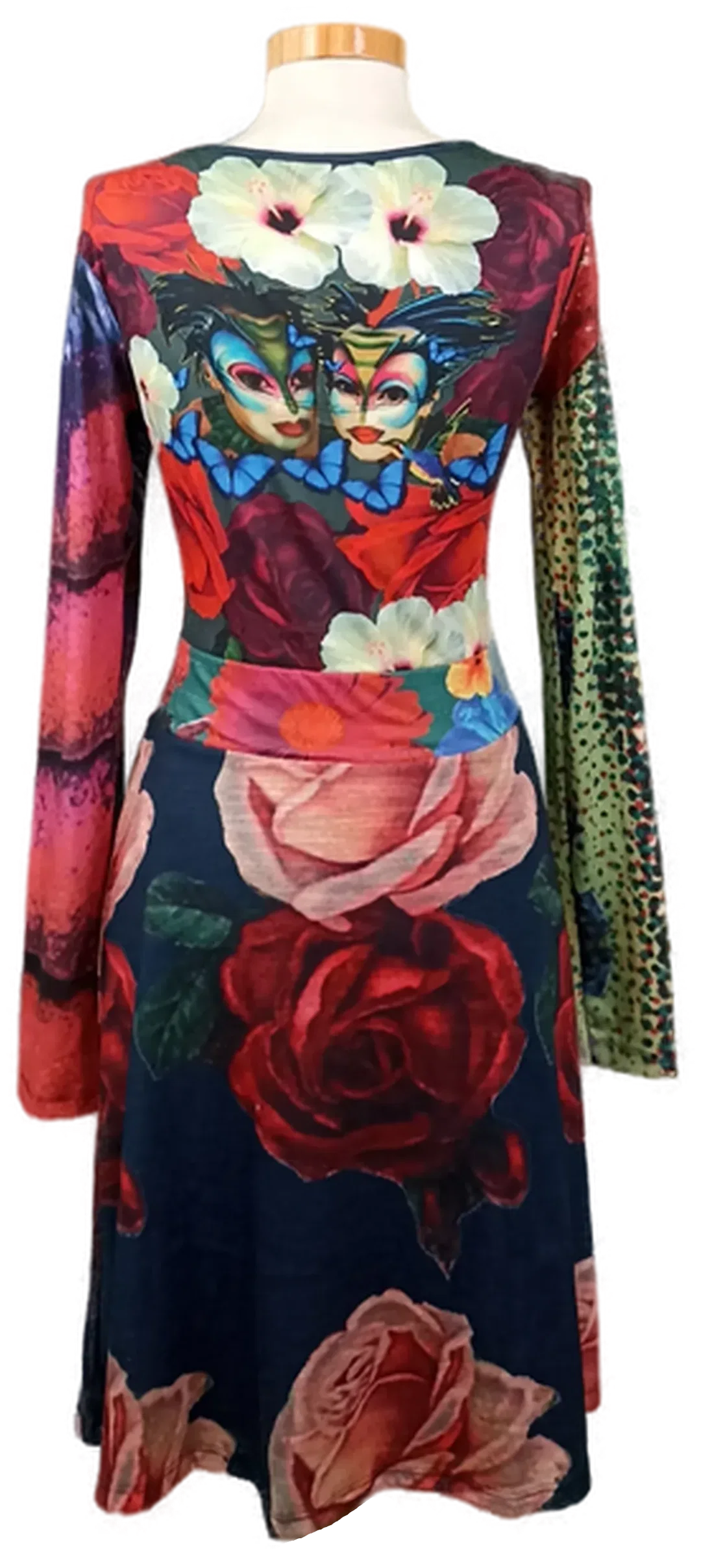 Desigual Damen Midikleid mehrfarbig gemustert Gr. L – Bild 2