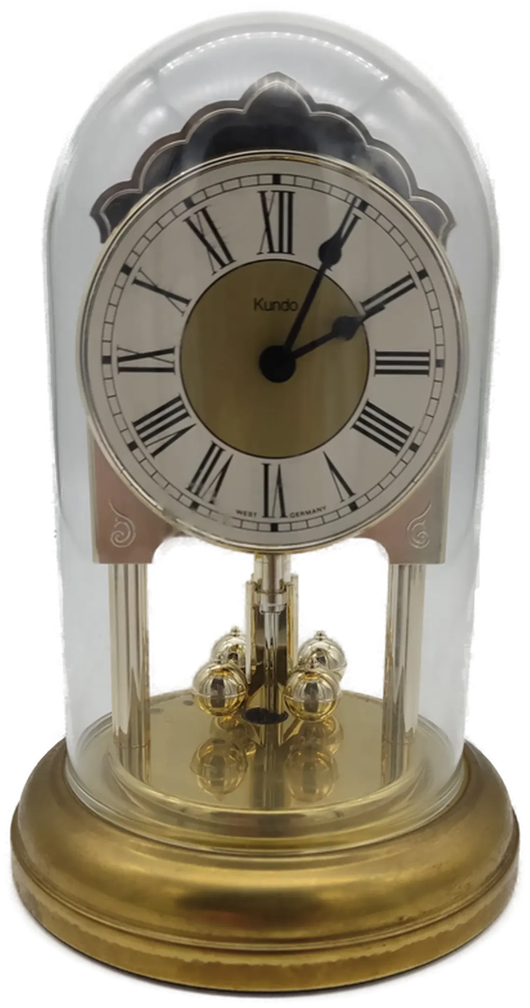Kundo Vintage Tischuhr Magnetpendeluhr mit Glasdom - Bild 4