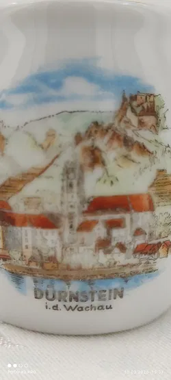 Lilien Porzellan Milchgießer Goldrand Dürnstein | Einmaliges Unikat - Bild 5