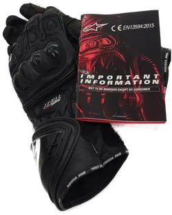 Paar Supertech Motorradhanschuhe Alpinsstar in Schwarz - Bild 4