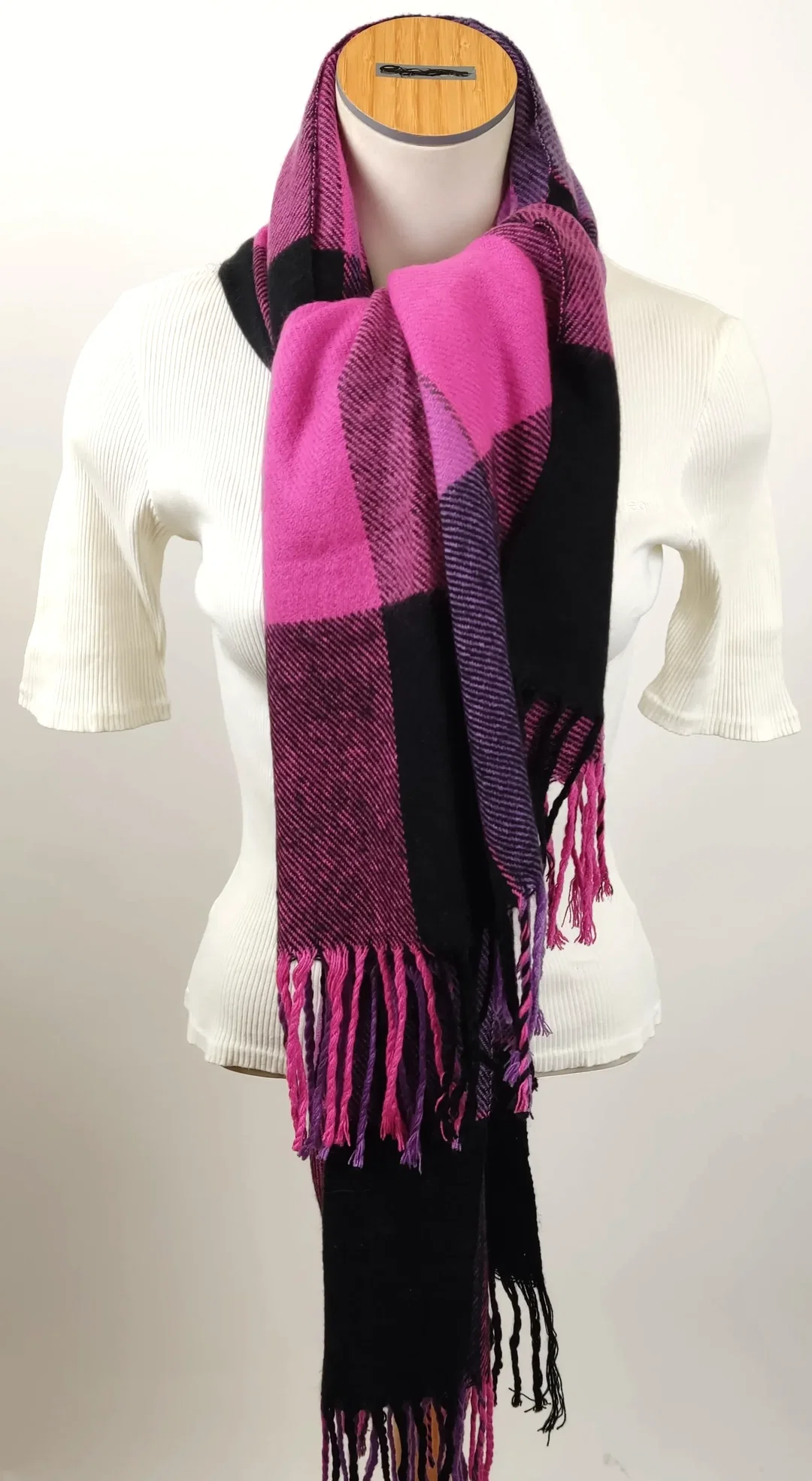 Gerry Weber Damenschal pink/schwarz – Bild 1