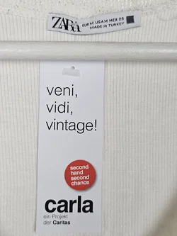 ZARA Damen Top, weiß - M  - Bild 4