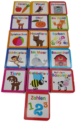 Babylexikon 16 tlg. bunt, Größe ca. 7,5 x 7,5 x 2 cm - Bild 2