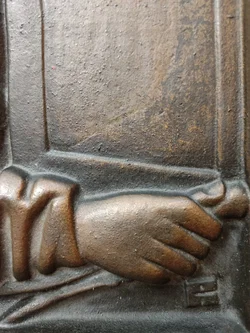 Gusseisenbild 'Der Fenstergucker' von Anton Pilgram 23x18cm | Historisches Detail - Bild 5