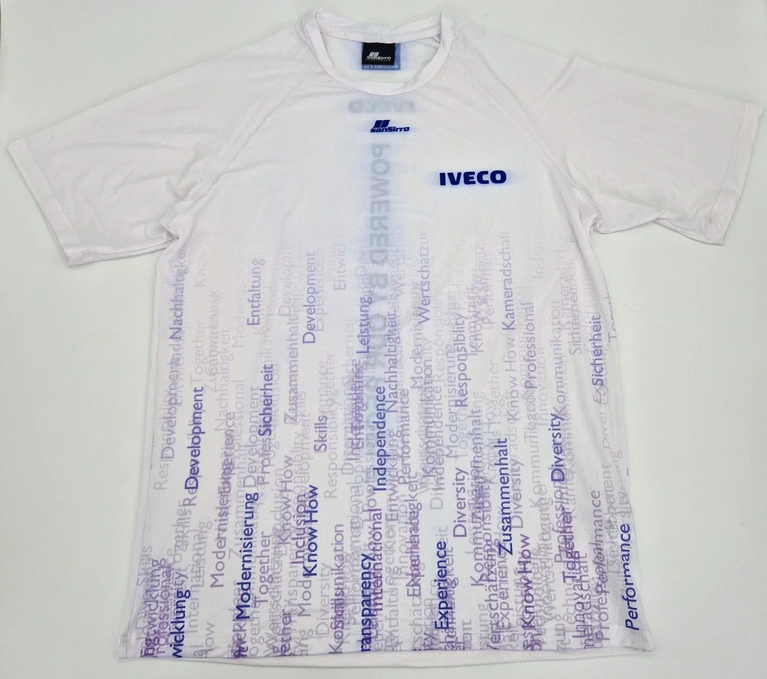 Herren Sport-Shirts "Iveco" - 6er Pack - Größe M - Weiß – Bild 3