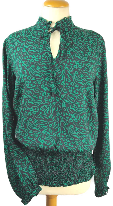 Geblümte Damenbluse Bodyflirt Polyester Gr. 40 | Casual-Charme - Bild 1