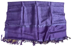 PASHMINA Schal 70% Pashmina 30% Seide lila 180x65 cm