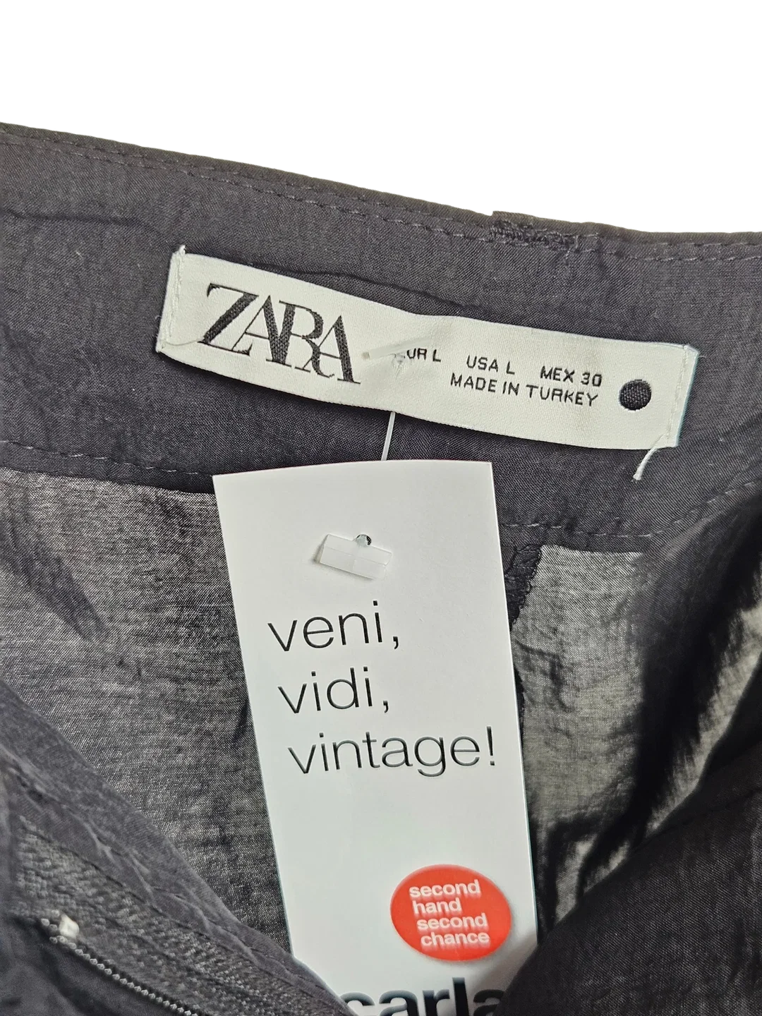 ZARA Damen Hose, schwarz - Gr. L / 40 – Bild 5