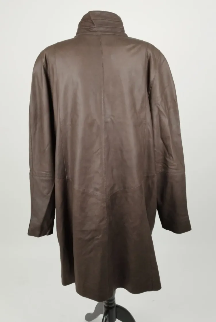 BY PIERO Leathers Mantel - Gr. 44 / 100% Leder, Futter 100% Polyester – Bild 3