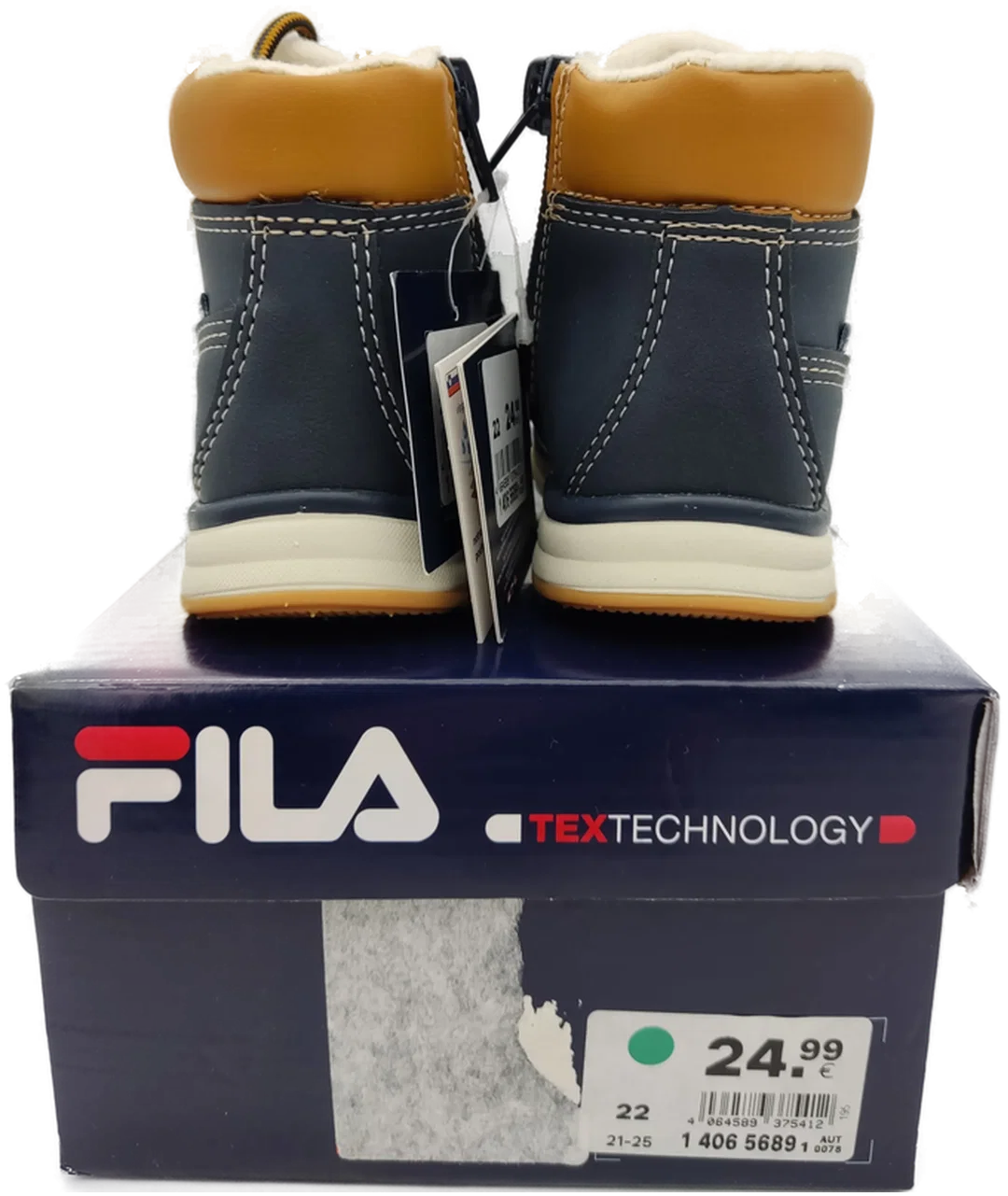 Fila Kinderstiefel blau Gr. 22 – Bild 4