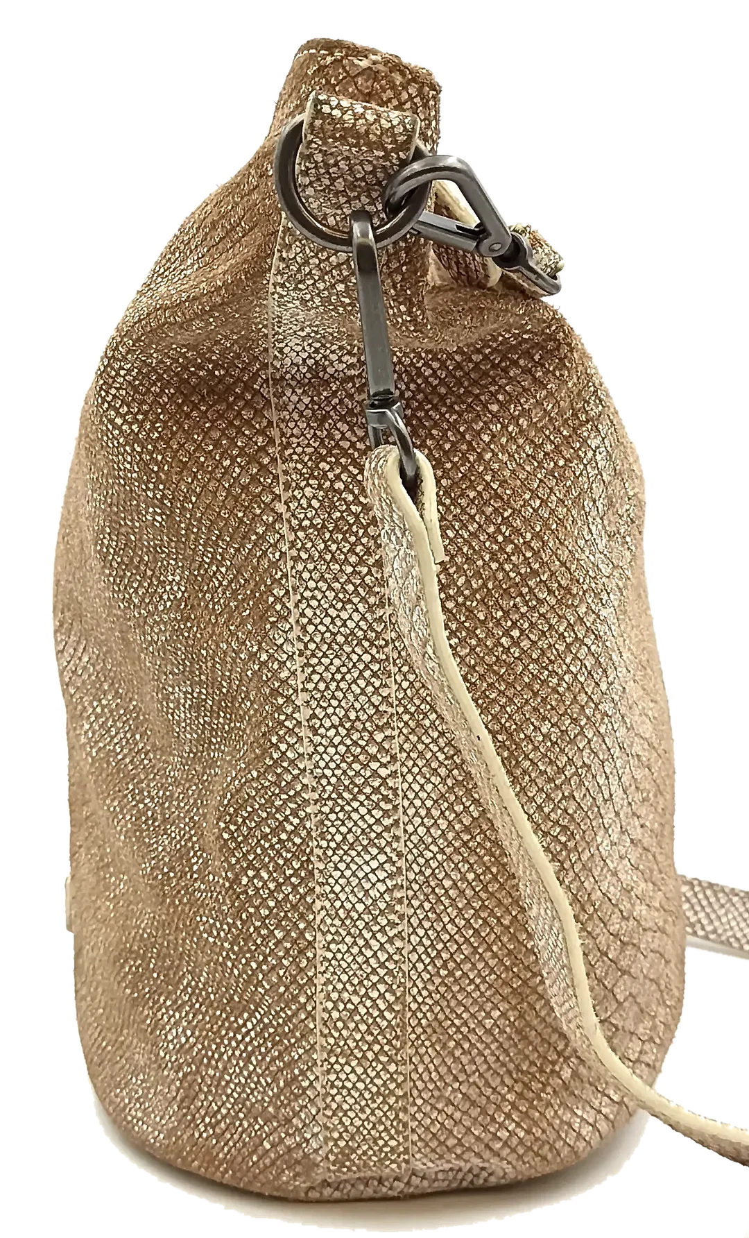 Liebeskind Berlin Ledertasche schlangenoptik braun/weiß – Bild 4