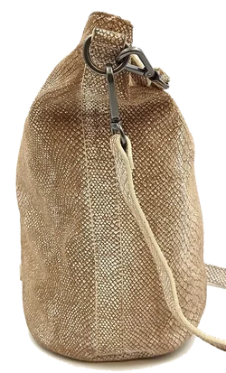Liebeskind Berlin Ledertasche schlangenoptik braun/weiß – Vorschau 4