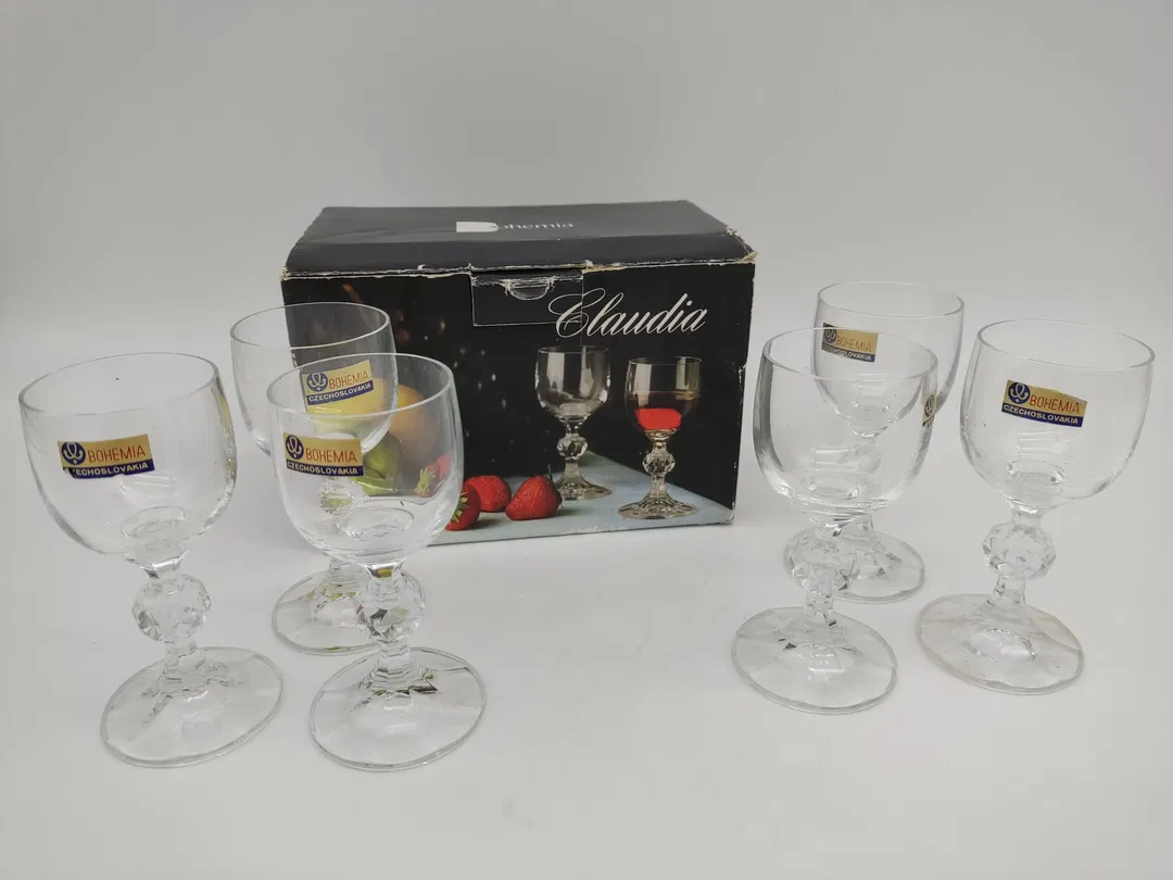 Bohemia Claudia Likörgläser mit Stiel aus Kristall - Bild 1