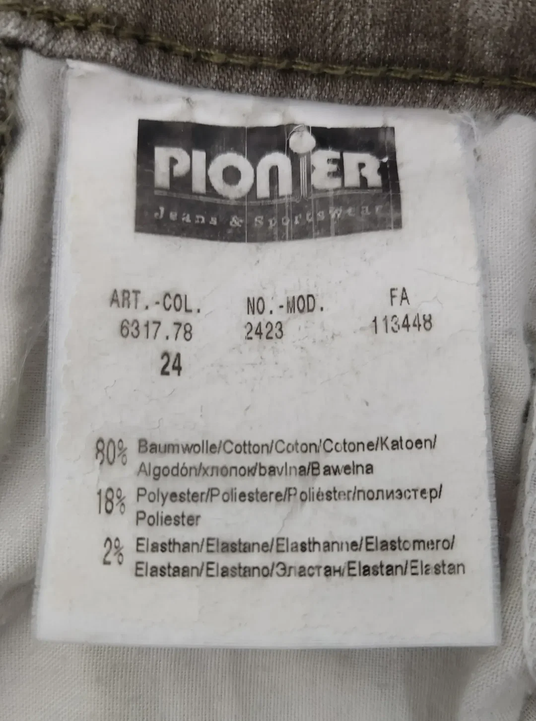PIONIER Herrenjeans, grau - Gr. 24 – Bild 4