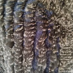 Exklusiver Strickmantel mit Pelz - ca. L - Bild 5