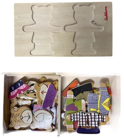 Ankleide Puzzle Bären aus Holz - ab 3 Jahren - Bild 2