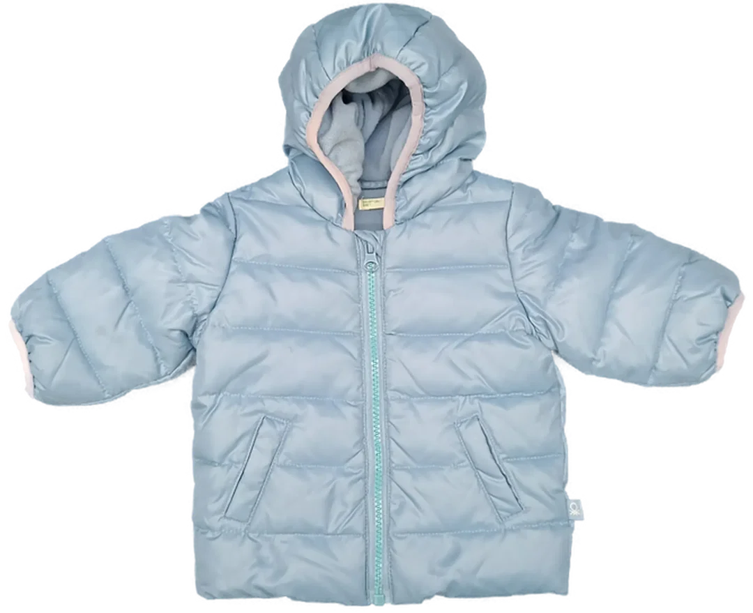 United Colors of Benetton Kinderwinterjacke blau Gr. 62 - Bild 1